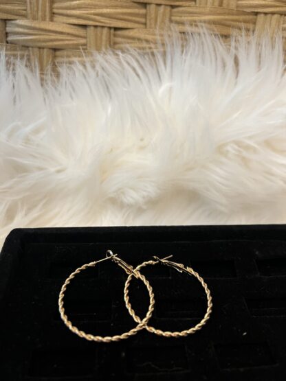 Gilded Gold Hoops