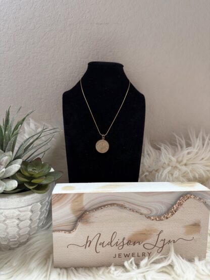 Vintage Coin Necklace Gold